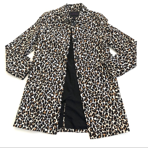 Forever 21 Jackets & Blazers - Y2K Forever 21 Cotton Leopard Print Trench Size Small